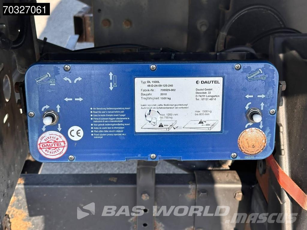 DAF LF 260 LF 4X2 16t Automatic Gearbox 1500kg Ladebor شاحنات ذات هيكل صندوقي