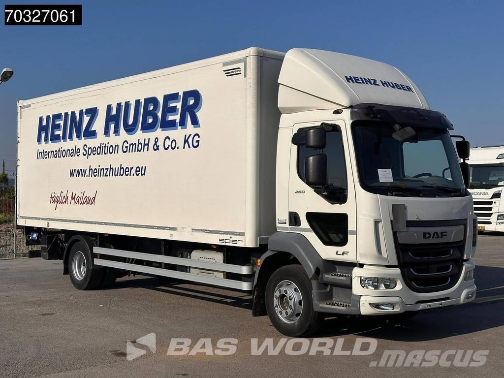 DAF LF 260 LF 4X2 16t Automatic Gearbox 1500kg Ladebor شاحنات ذات هيكل صندوقي