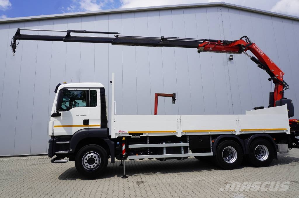 MAN TGS 26.420 6×4 / Fassi F215A.2.24 / remote control Tovornjaki z žerjavom