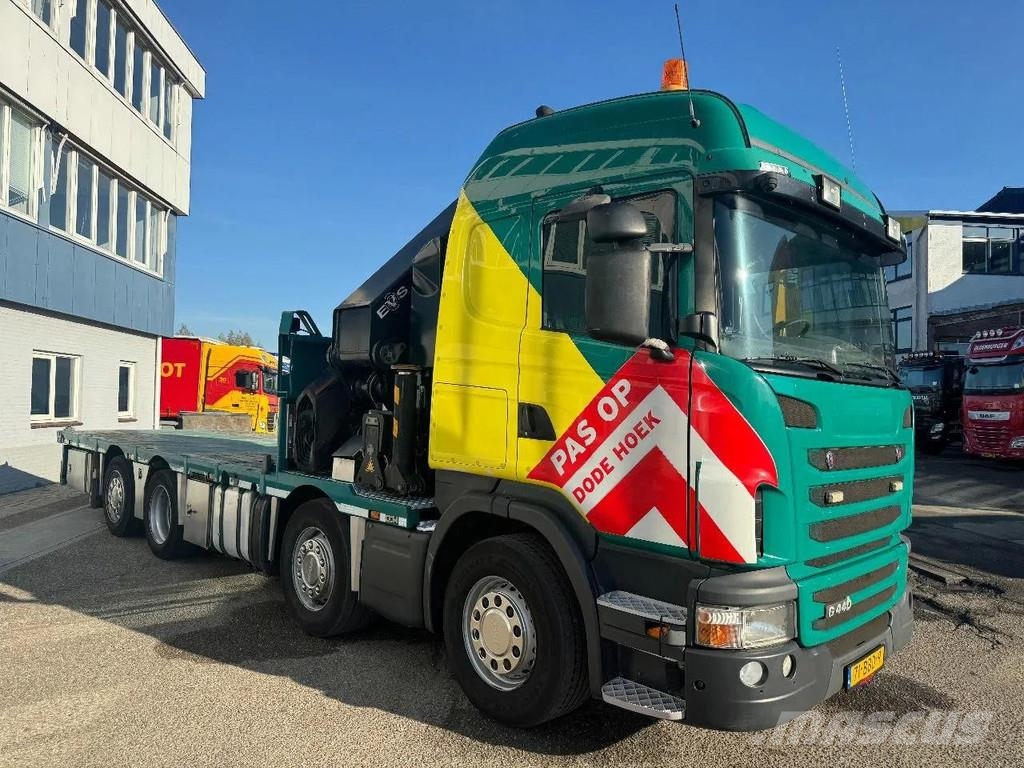 Scania G440 8X2 EURO 6 HMF 8520 + REMOTE CONTROL TWISTLOC رافعات صالحة لكل أنواع الطرق