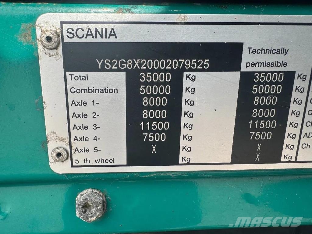 Scania G440 8X2 EURO 6 HMF 8520 + REMOTE CONTROL TWISTLOC رافعات صالحة لكل أنواع الطرق