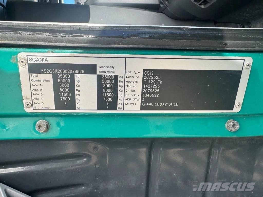 Scania G440 8X2 EURO 6 HMF 8520 + REMOTE CONTROL TWISTLOC رافعات صالحة لكل أنواع الطرق