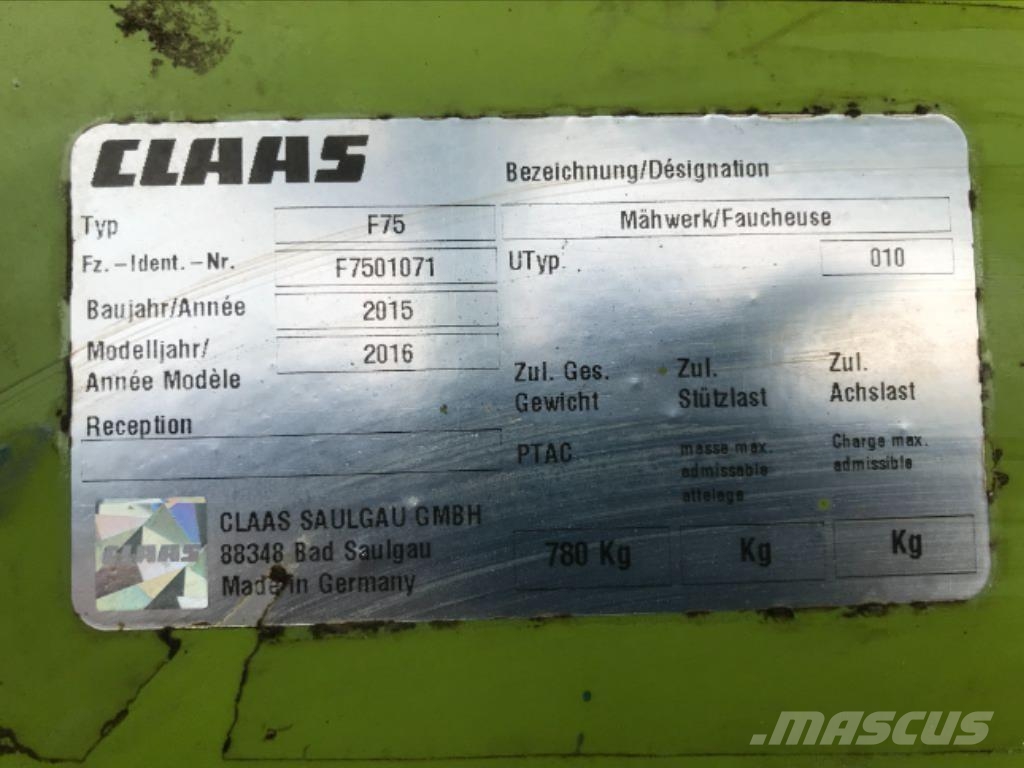CLAAS DISCO 2750 Cositoare de iarba