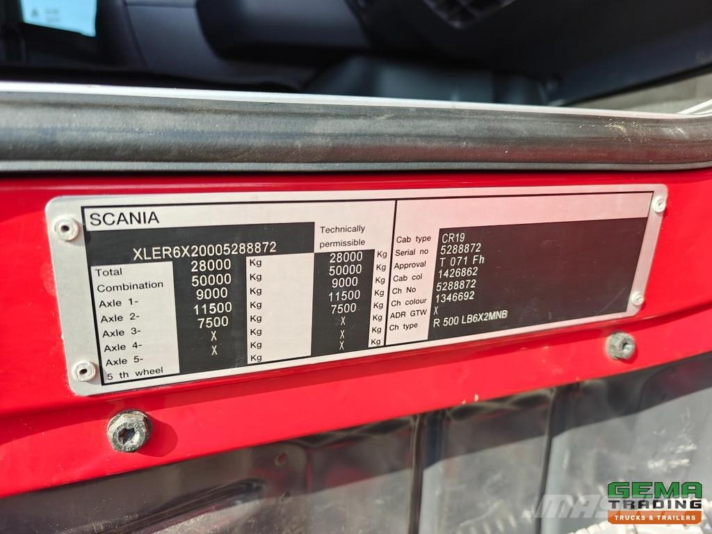 Scania R 500 6x2 Highline Euro5 - Retarder - Open Loading Lava-kuorma-autot