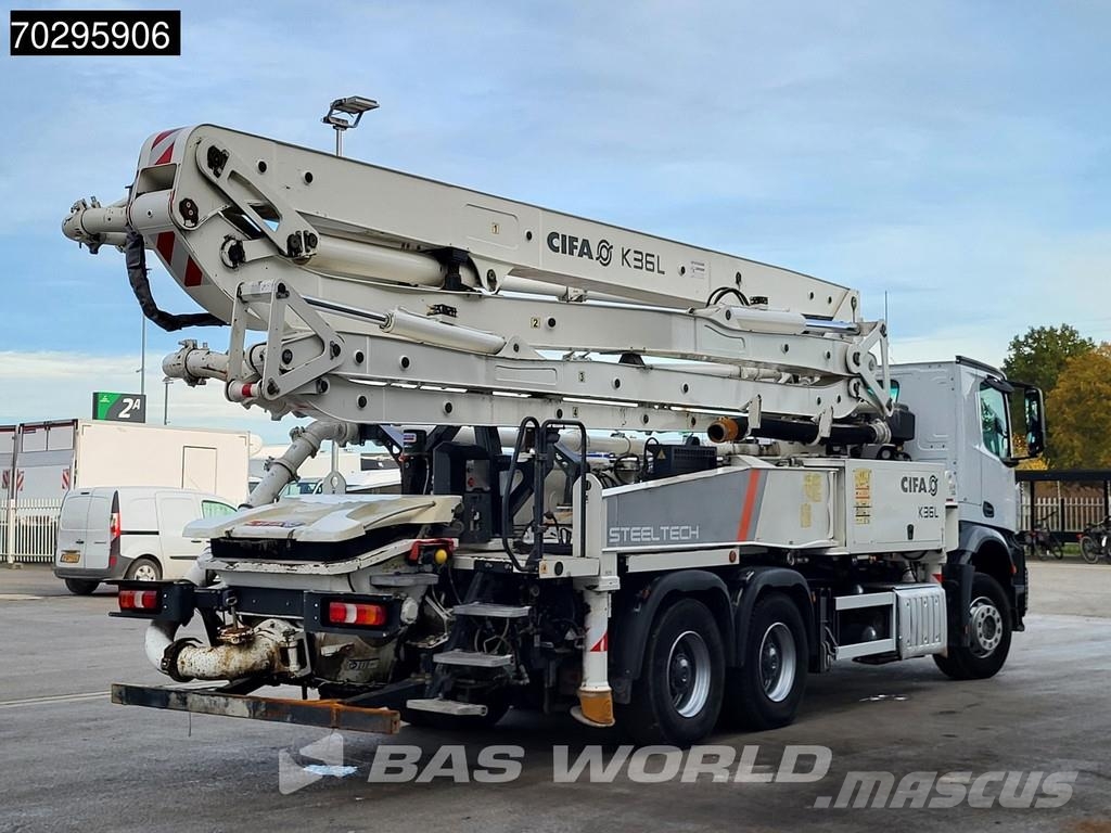 Mercedes-Benz Arocs 2640 6X4 36mtr CIFA K36L-HP168EC 4 arm Autom Concrete pump trucks