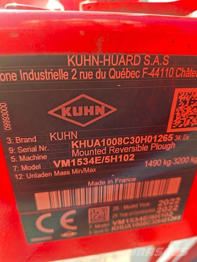 Kuhn Vari-Master 153/ 4-siipiset Växelplogar