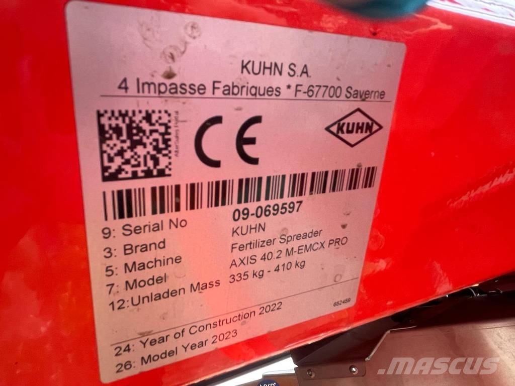 Kuhn AXIS 40.2 Razpršilniki tekočega gnoja