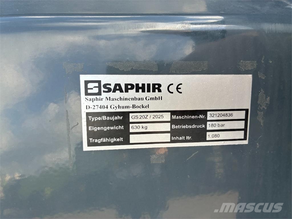 Saphir GS 20Z EURO Greifschaufel Ďalšie poľnohospodárske stroje
