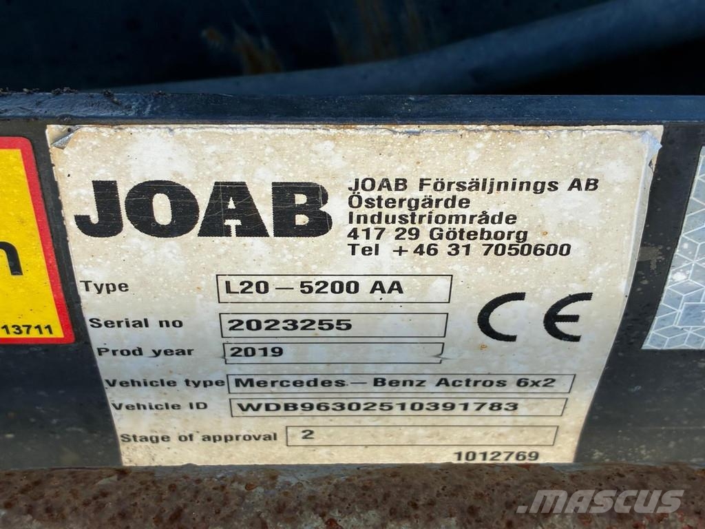 Joab L20-5200 AA 2019 year Sunkvežimiai su keliamuoju kabliu