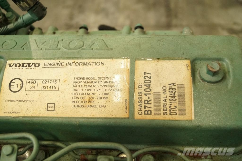 Volvo D7C 275 RECONDITIONED Muut koneet