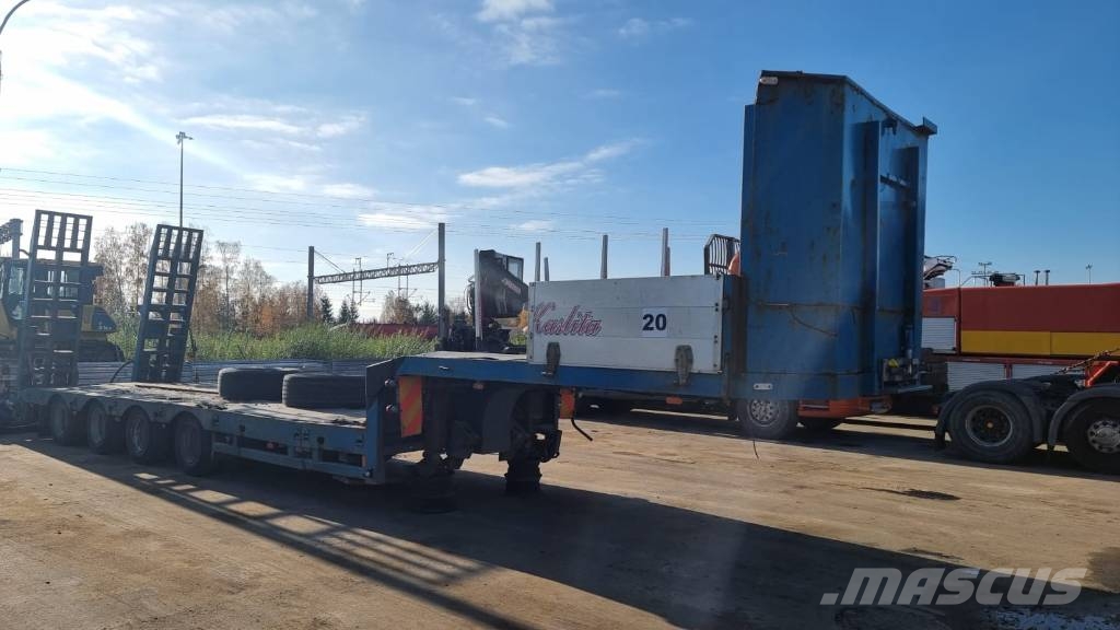 EKW 4SOU-25-40 نصف مقطورة مسطحة منخفضة