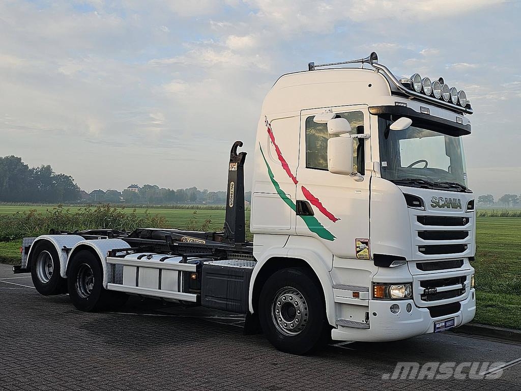 Scania R520 6x2 Hooklift V8! شاحنات الرافعات الخطافية