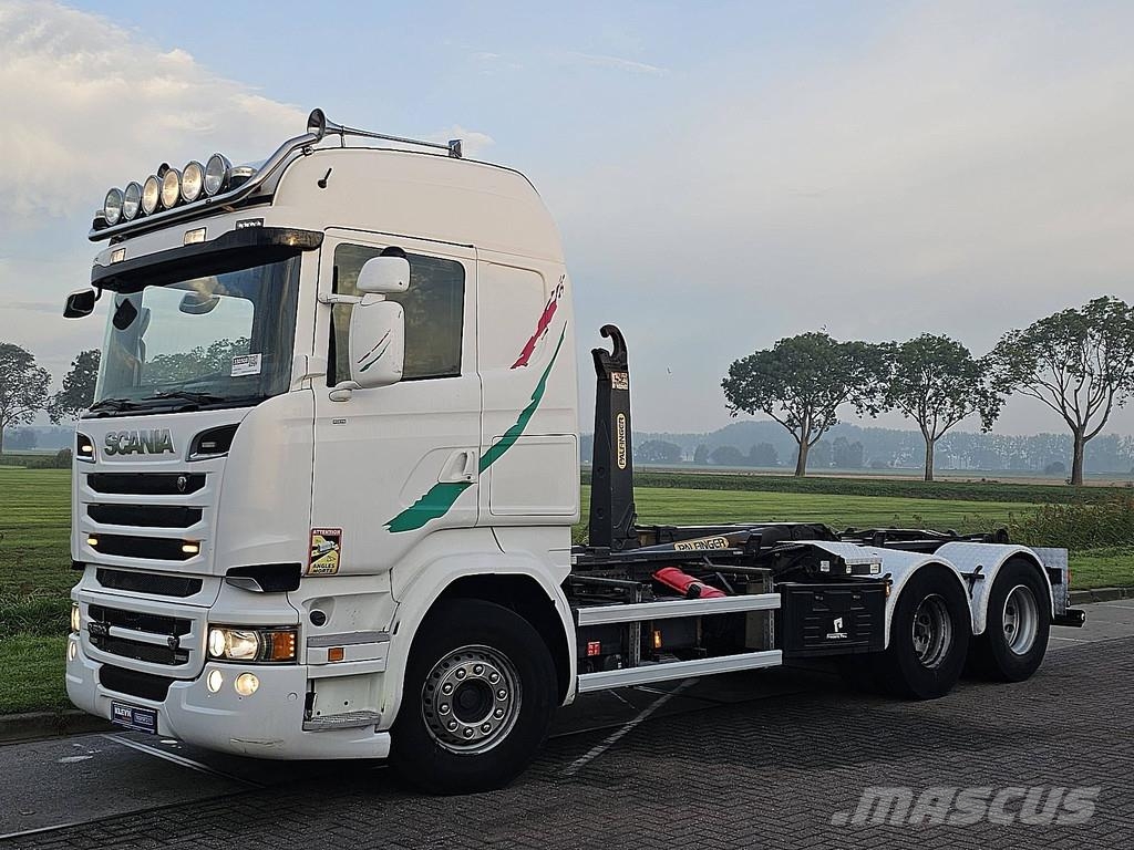 Scania R520 6x2 Hooklift V8! شاحنات الرافعات الخطافية
