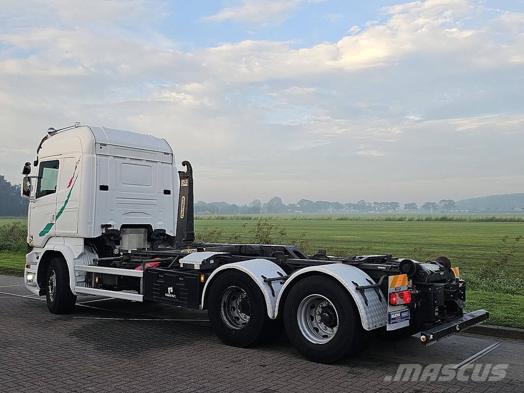 Scania R520 6x2 Hooklift V8! شاحنات الرافعات الخطافية