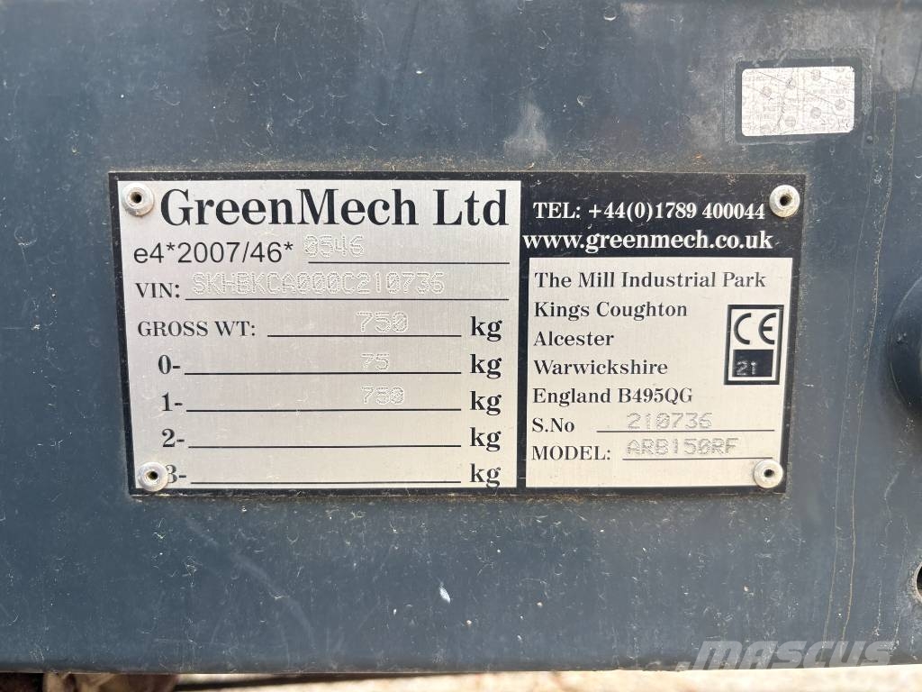 Greenmech ARB150MT26 ماكينات تقطيع أخشاب الحراجة