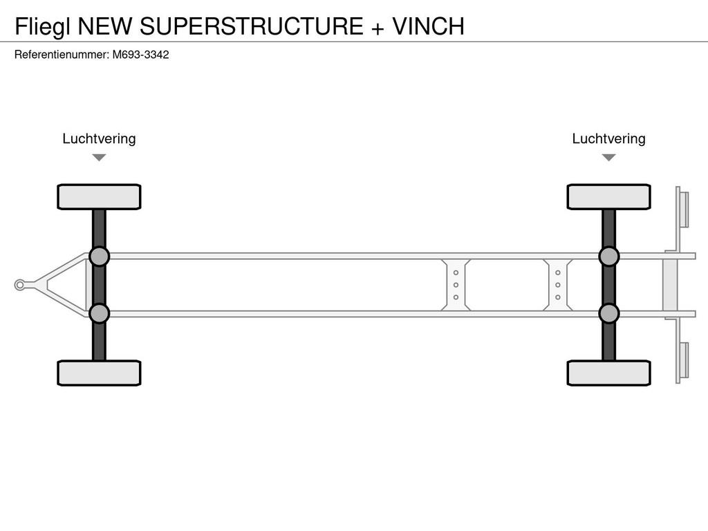 Fliegl NEW SUPERSTRUCTURE + VINCH ローローダー