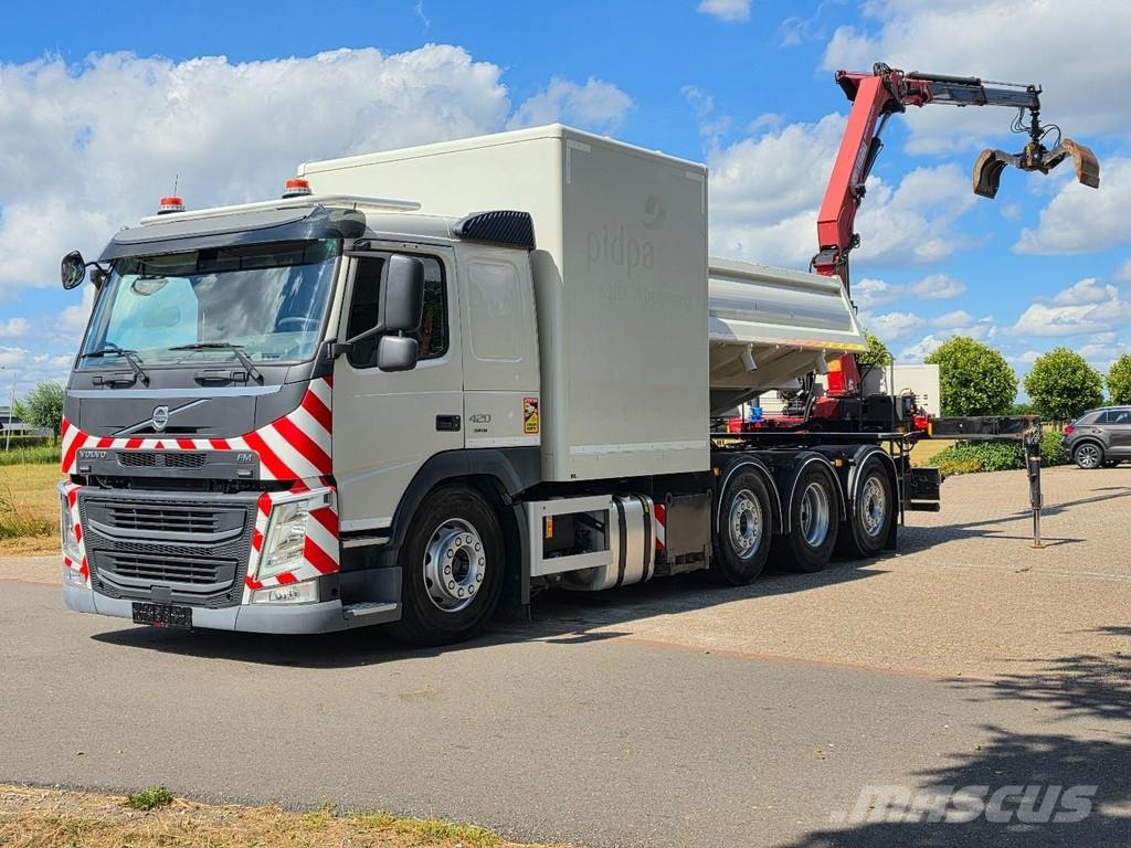 Volvo FM420 2x CRANE/TIPPER EURO6!!2030 ZERO EMISSION!!W Savivarčių priekabų vilkikai