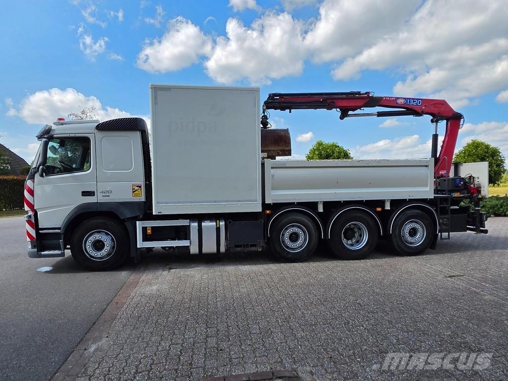 Volvo FM420 2x CRANE/TIPPER EURO6!!2030 ZERO EMISSION!!W Savivarčių priekabų vilkikai