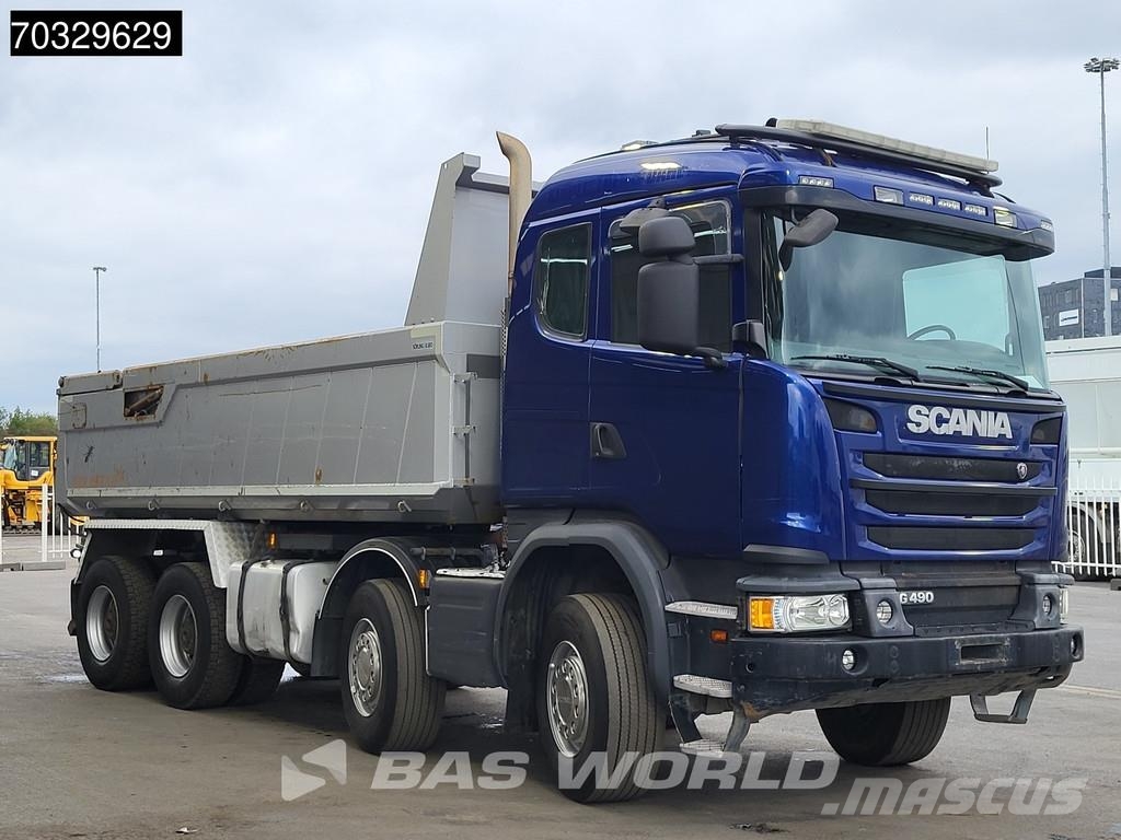 Scania G490 G 8X4 12m3 tipper Steelsuspension Big-Axle Re Camion benne