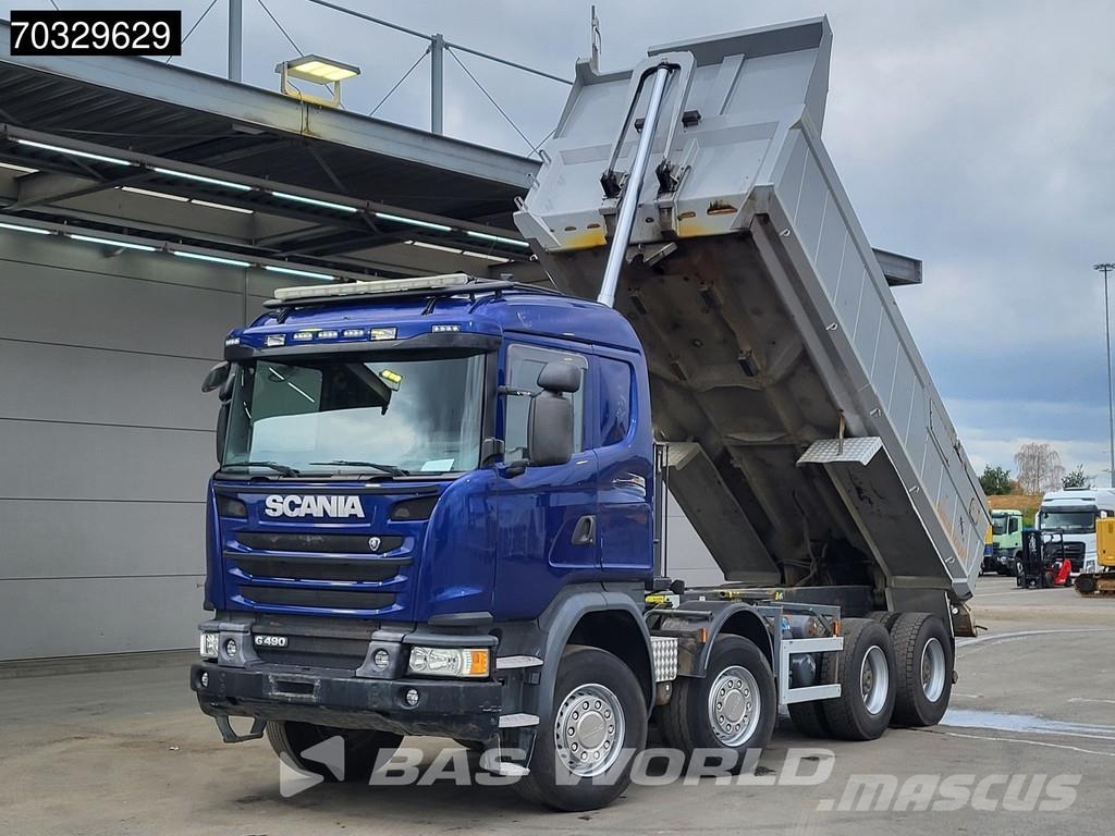 Scania G490 G 8X4 12m3 tipper Steelsuspension Big-Axle Re Camion benne