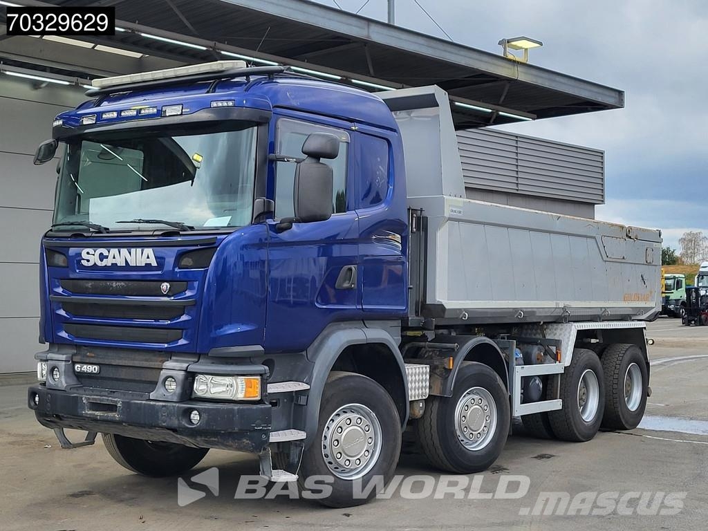 Scania G490 G 8X4 12m3 tipper Steelsuspension Big-Axle Re Camion benne