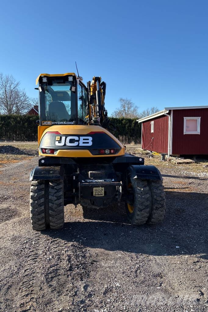 JCB Hydradig 110W inkl 3 skopor och Palmse kärra Hjulgravere