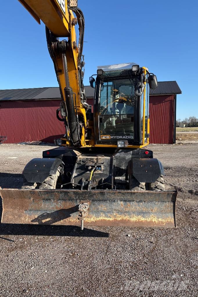 JCB Hydradig 110W inkl 3 skopor och Palmse kärra Hjulgravere