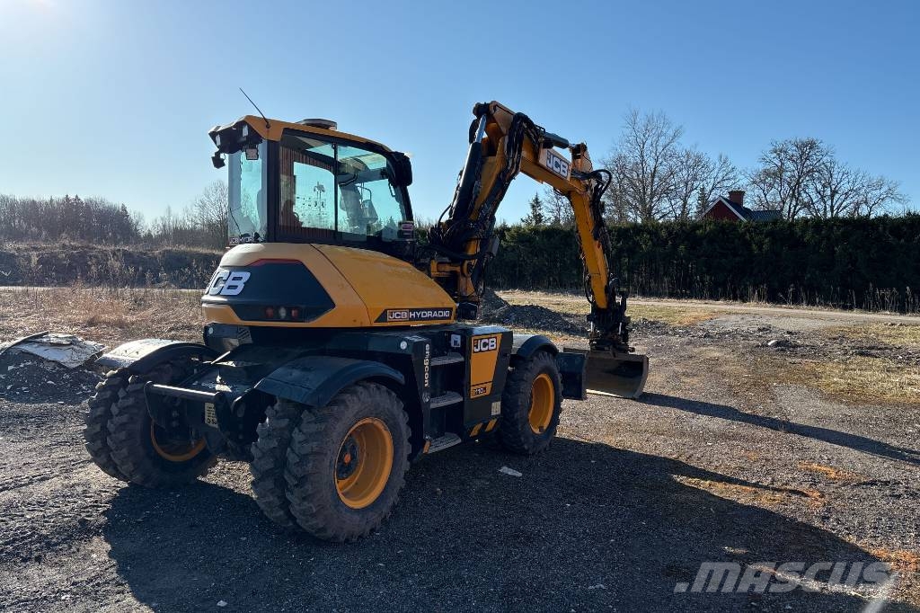 JCB Hydradig 110W inkl 3 skopor och Palmse kärra Hjulgravere