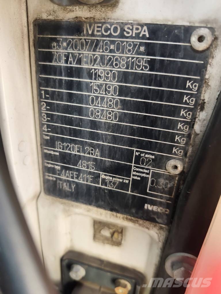 Iveco Eurocargo 120-190L Chariots à câble démontable