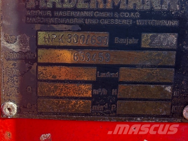 Obermann HABERMANN HPK 300/630 DRADGE PUMP Waterpompen