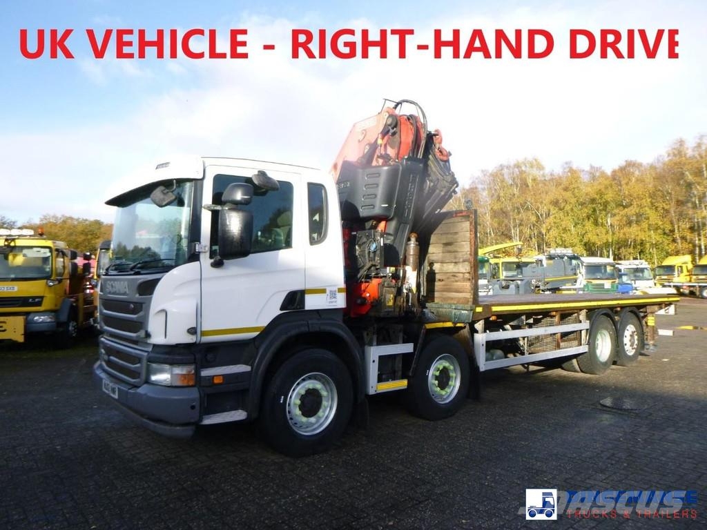 Scania P 400 8X2 RHD + Fassi F600 Kranen voor alle terreinen