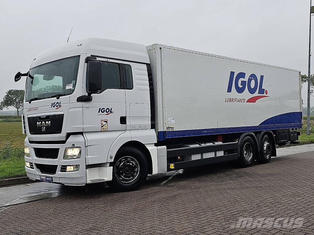 MAN 26.440 TGX 6X2 TAILLIFT شاحنات ذات هيكل صندوقي