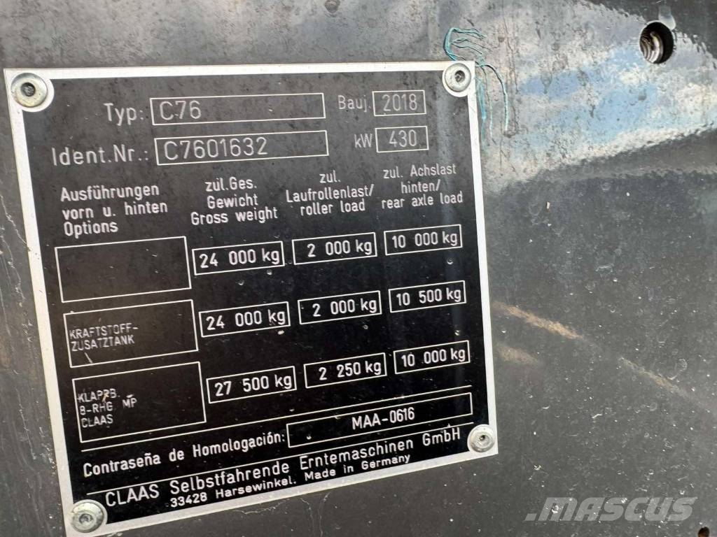CLAAS Lexion 770 TerraTrac 聯合收穫機