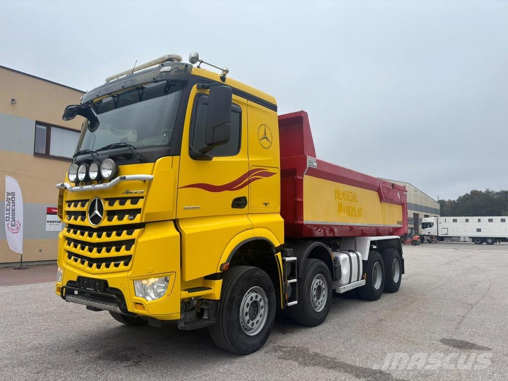 Mercedes-Benz AROCS 3263 8x4/4 EURO6 + TANDEM + RETARDER + HEATI Tipper trucks