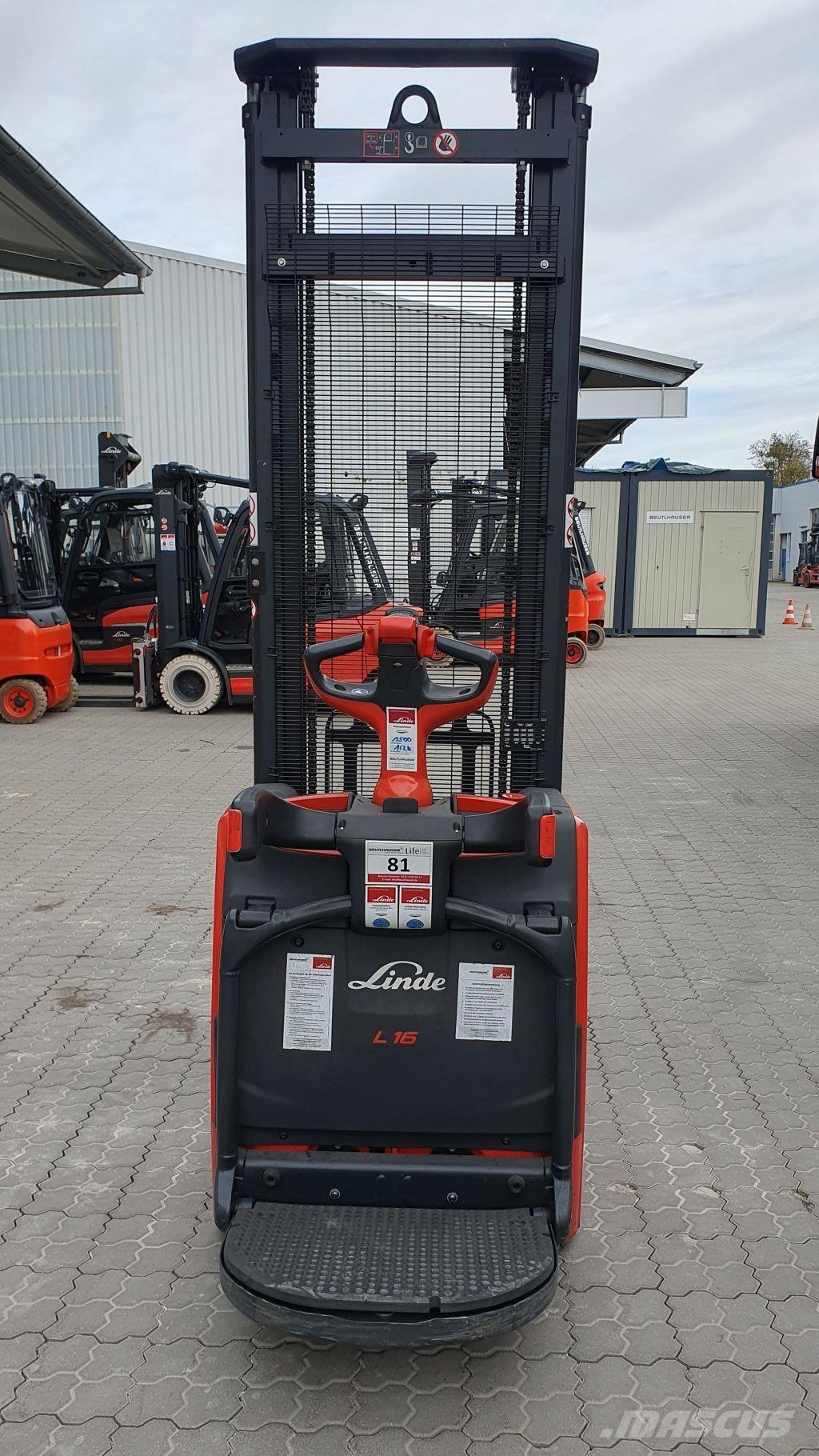 Linde L16APi Самохідні електроштабелери