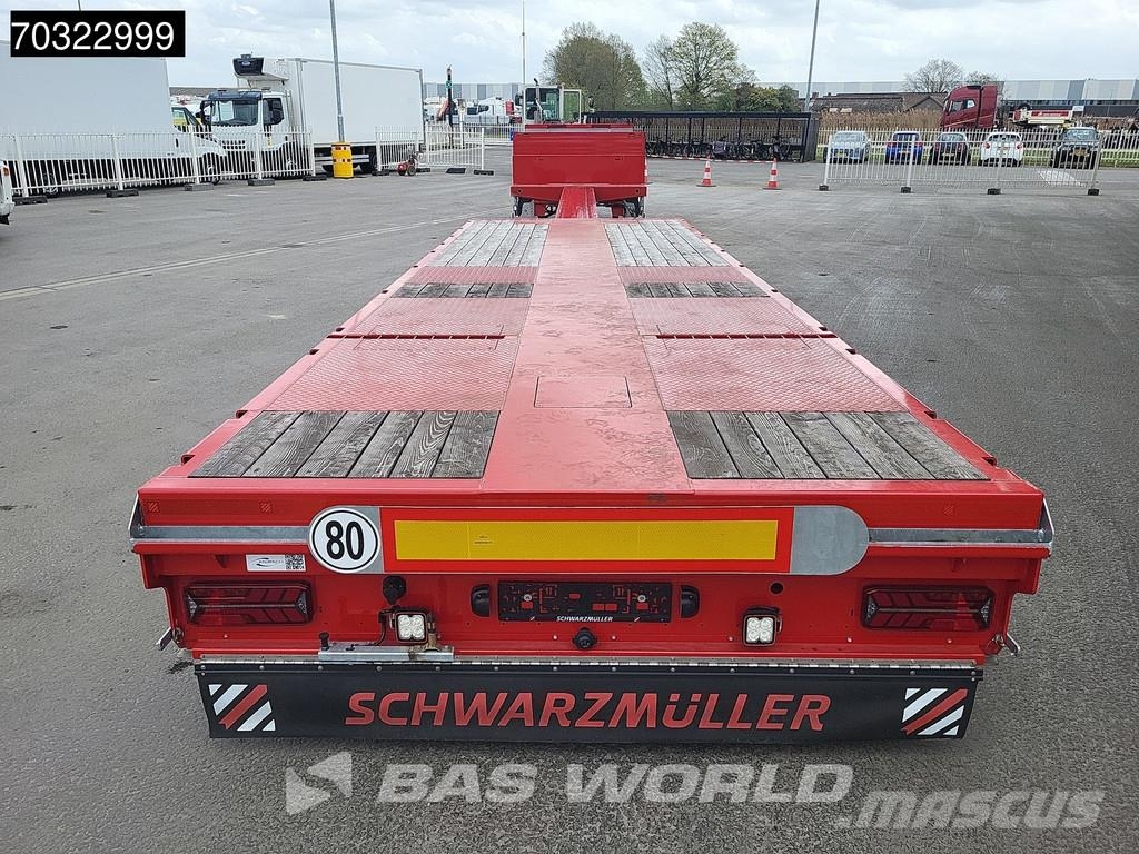 Schwarzmüller 3 axles NEW! 3x Steering Axles SAF Extendable Semirremolques de góndola rebajada