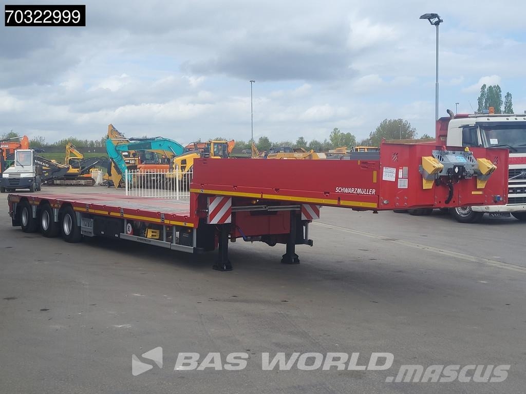 Schwarzmüller 3 axles NEW! 3x Steering Axles SAF Extendable Semirremolques de góndola rebajada