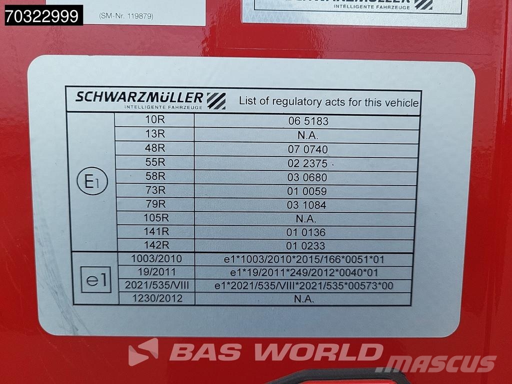Schwarzmüller 3 axles NEW! 3x Steering Axles SAF Extendable Semirremolques de góndola rebajada