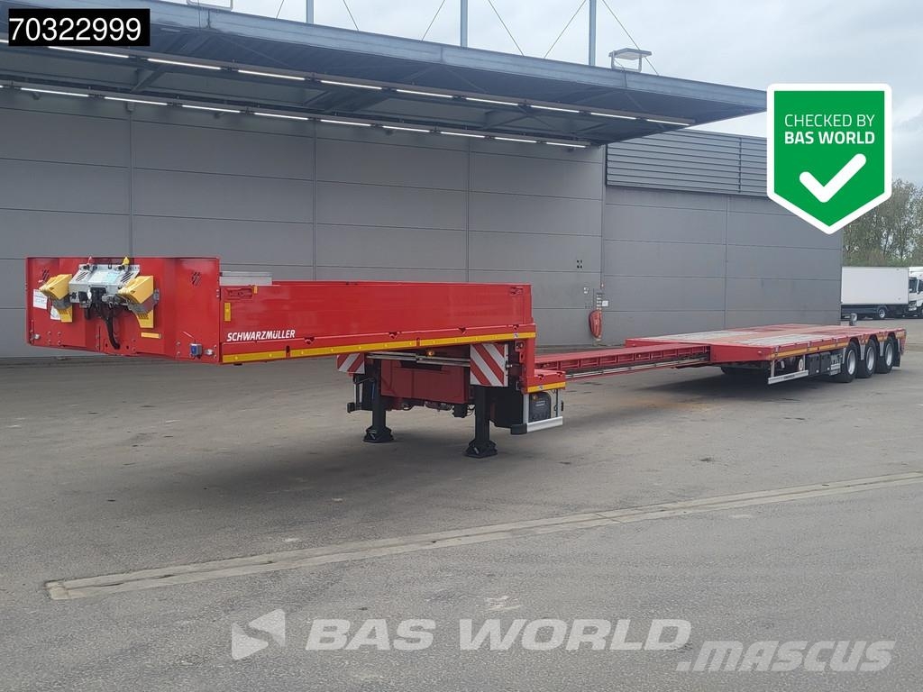 Schwarzmüller 3 axles NEW! 3x Steering Axles SAF Extendable Semirremolques de góndola rebajada