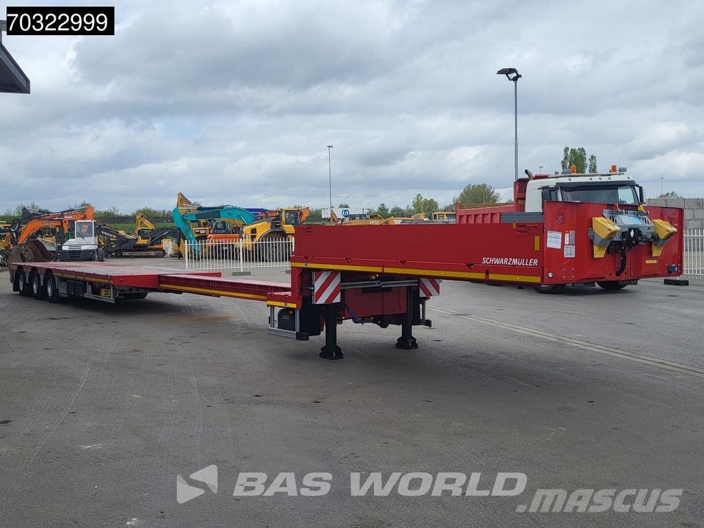 Schwarzmüller 3 axles NEW! 3x Steering Axles SAF Extendable Semirremolques de góndola rebajada