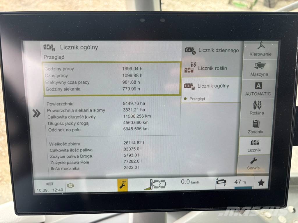 CLAAS Lexion 8700 TerraTrac Kombajni