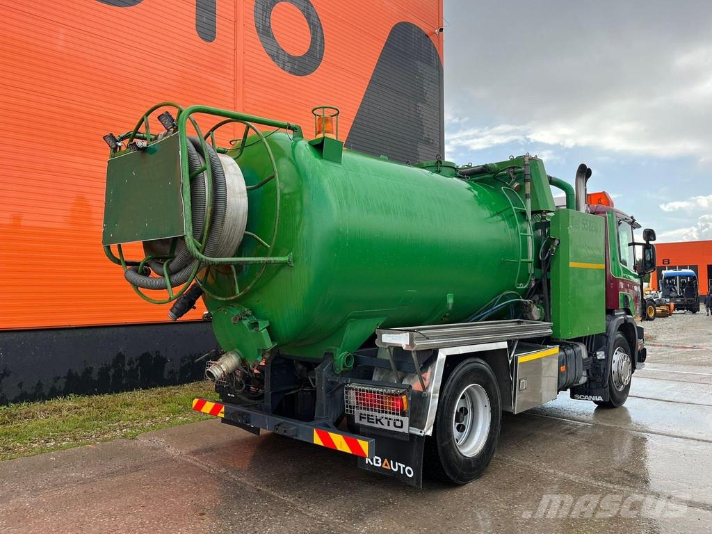 Scania P 94 4x2 TANK 9000 I + 1200 l / VACUUM Jurop PR150 Paine-/imuautot