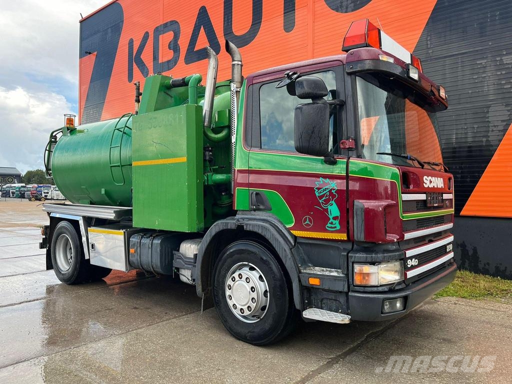 Scania P 94 4x2 TANK 9000 I + 1200 l / VACUUM Jurop PR150 Paine-/imuautot