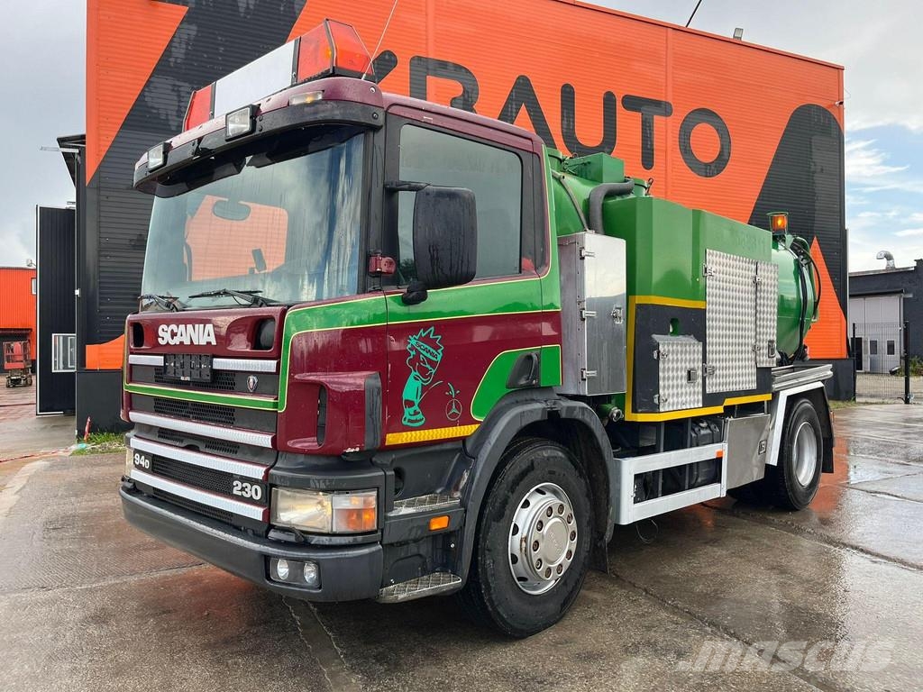 Scania P 94 4x2 TANK 9000 I + 1200 l / VACUUM Jurop PR150 Paine-/imuautot
