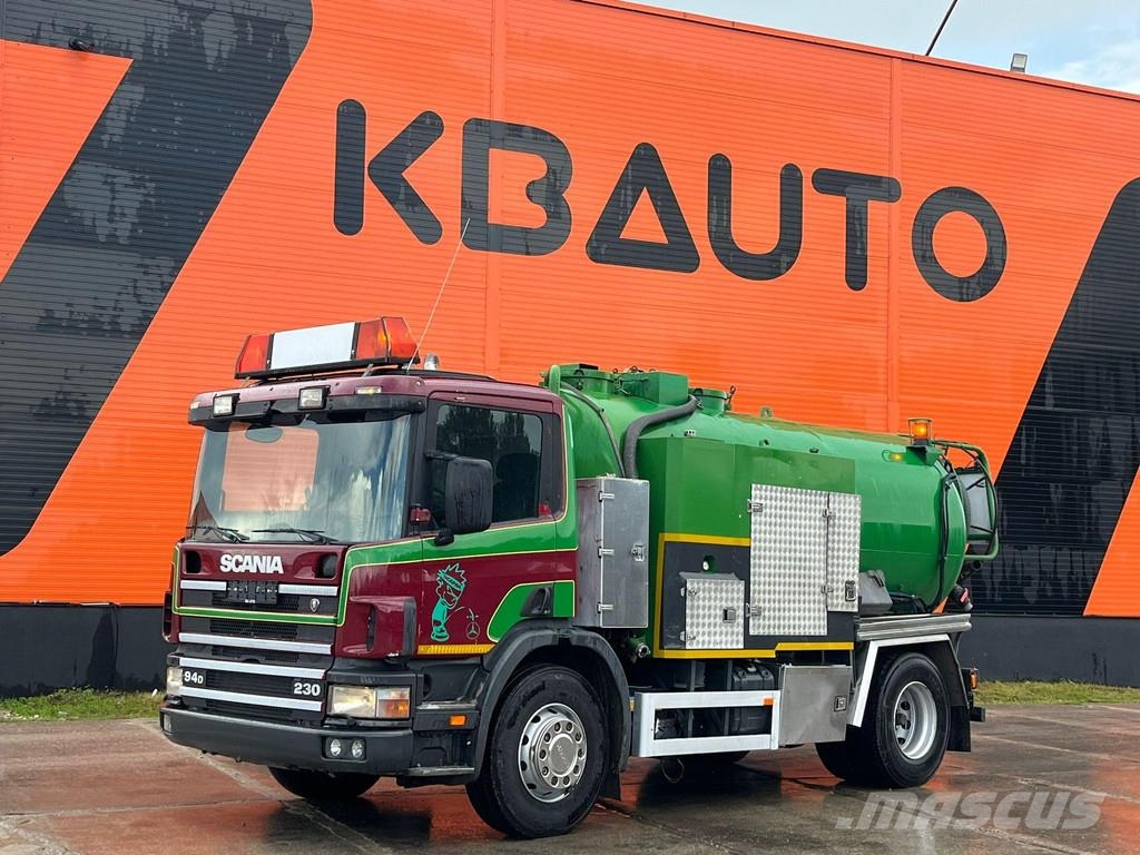 Scania P 94 4x2 TANK 9000 I + 1200 l / VACUUM Jurop PR150 Paine-/imuautot