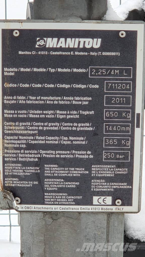 Manitou BASKET MEN PLATFORM 2,25/4M L Άλλα εξαρτήματα