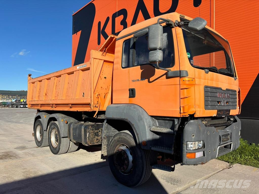 MAN TGA 26.400 6x4 FULLSTEEL / BOX L=4795 mm Pašizgāzējs