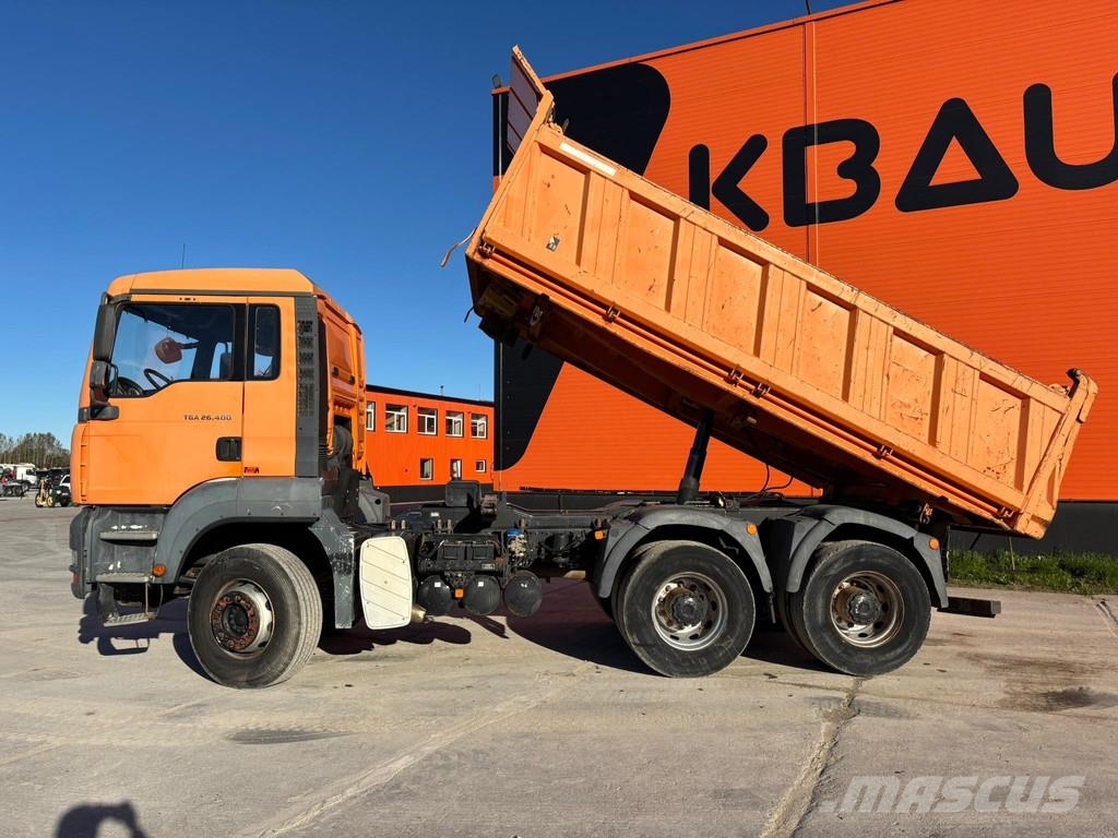 MAN TGA 26.400 6x4 FULLSTEEL / BOX L=4795 mm Pašizgāzējs