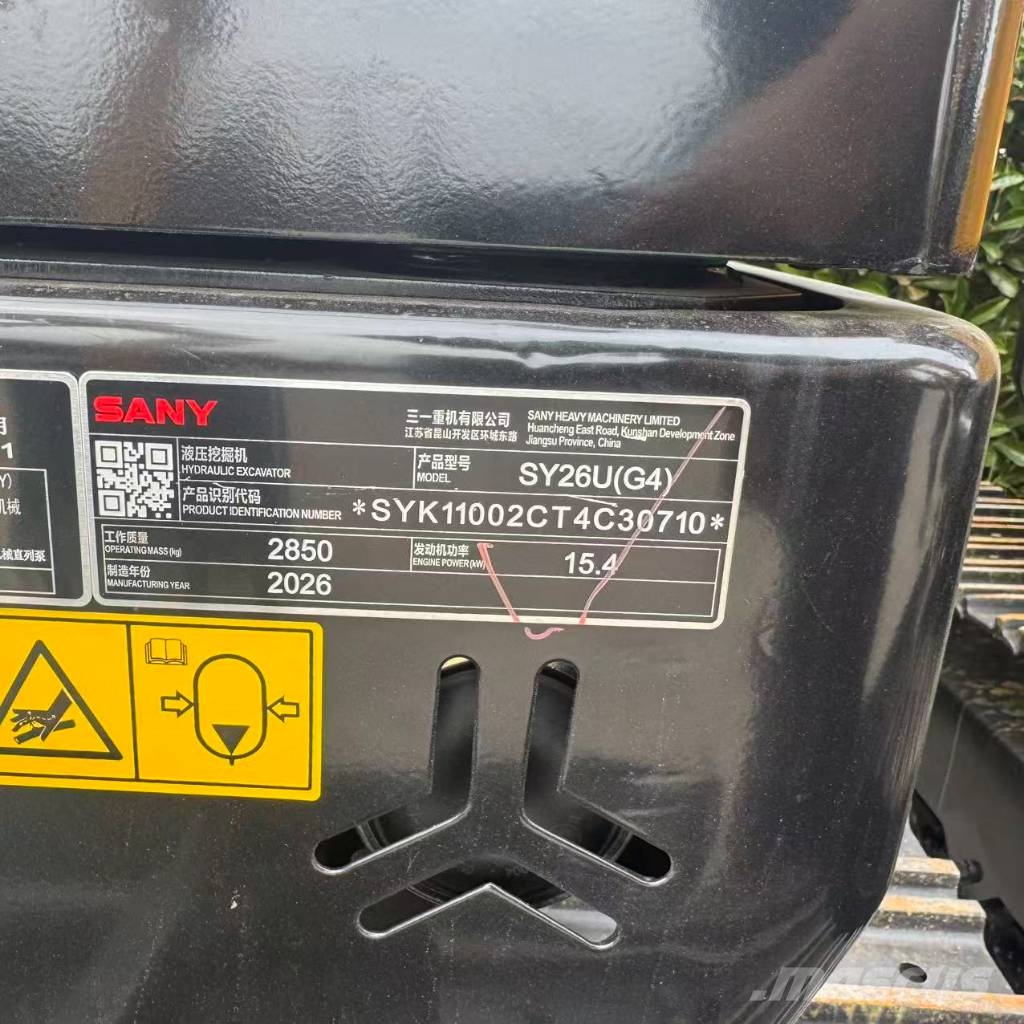 Sany 26u Kāpurķēžu ekskavatori