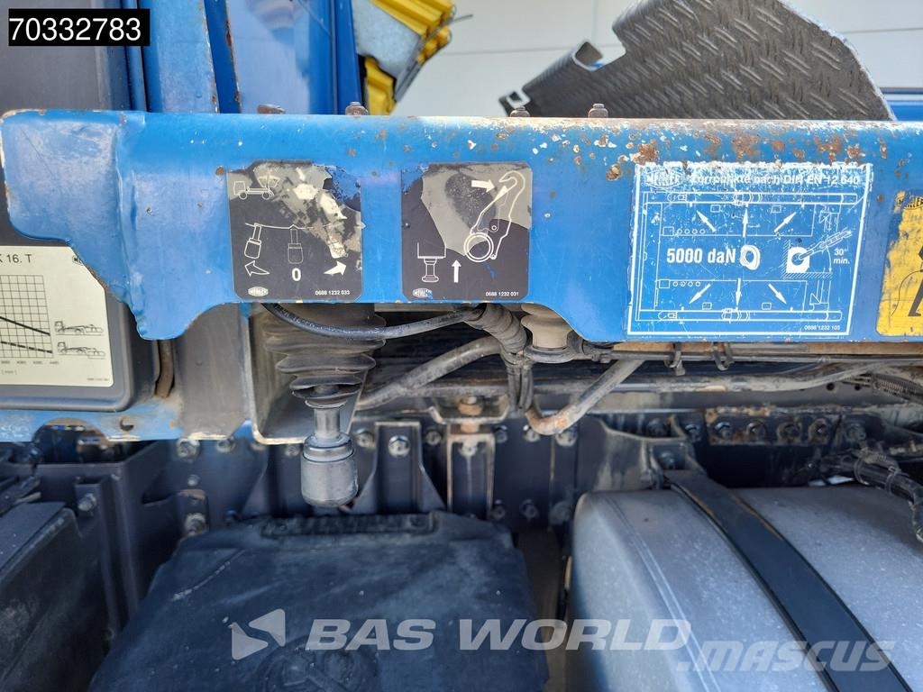 DAF XF 510 6X2 Meiller AK 16 MT Skip Loader Steering a Koukkulava kuorma-autot